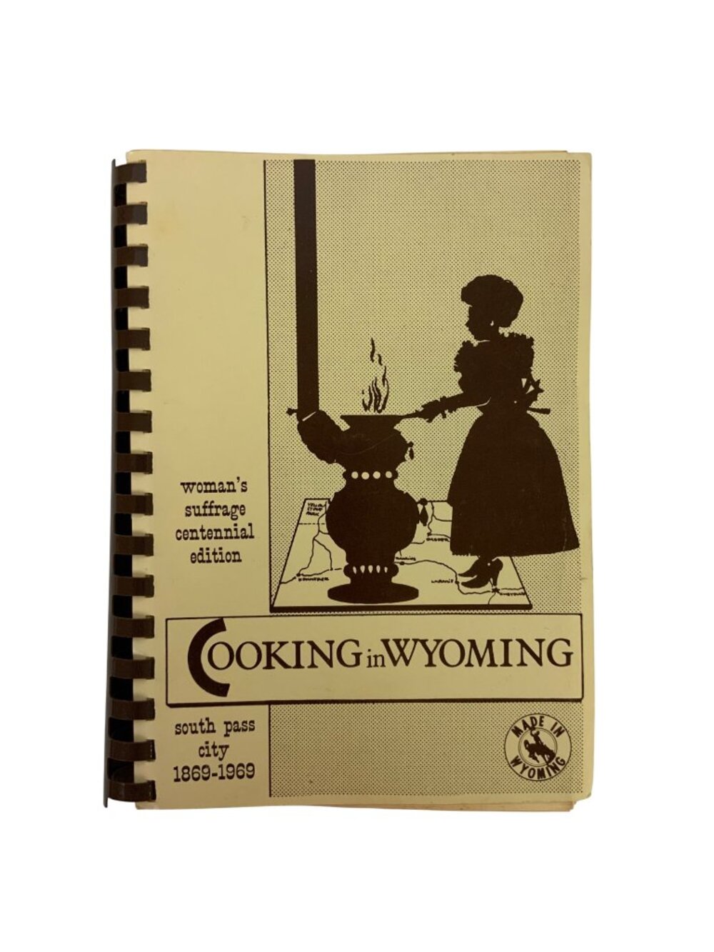 Cooking In Wyoming Cookbook Womens Suffrage Centennial 1980s Spiral Bound